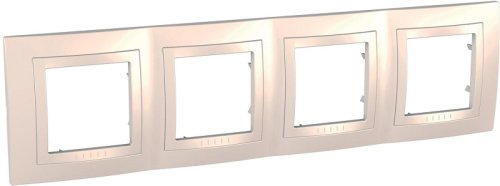 Рамка горизонтальная Schneider Electric Unica 4-м. бежевый фото Рамка горизонтальная Schneider Electric Unica 4-м. бежевый картинка